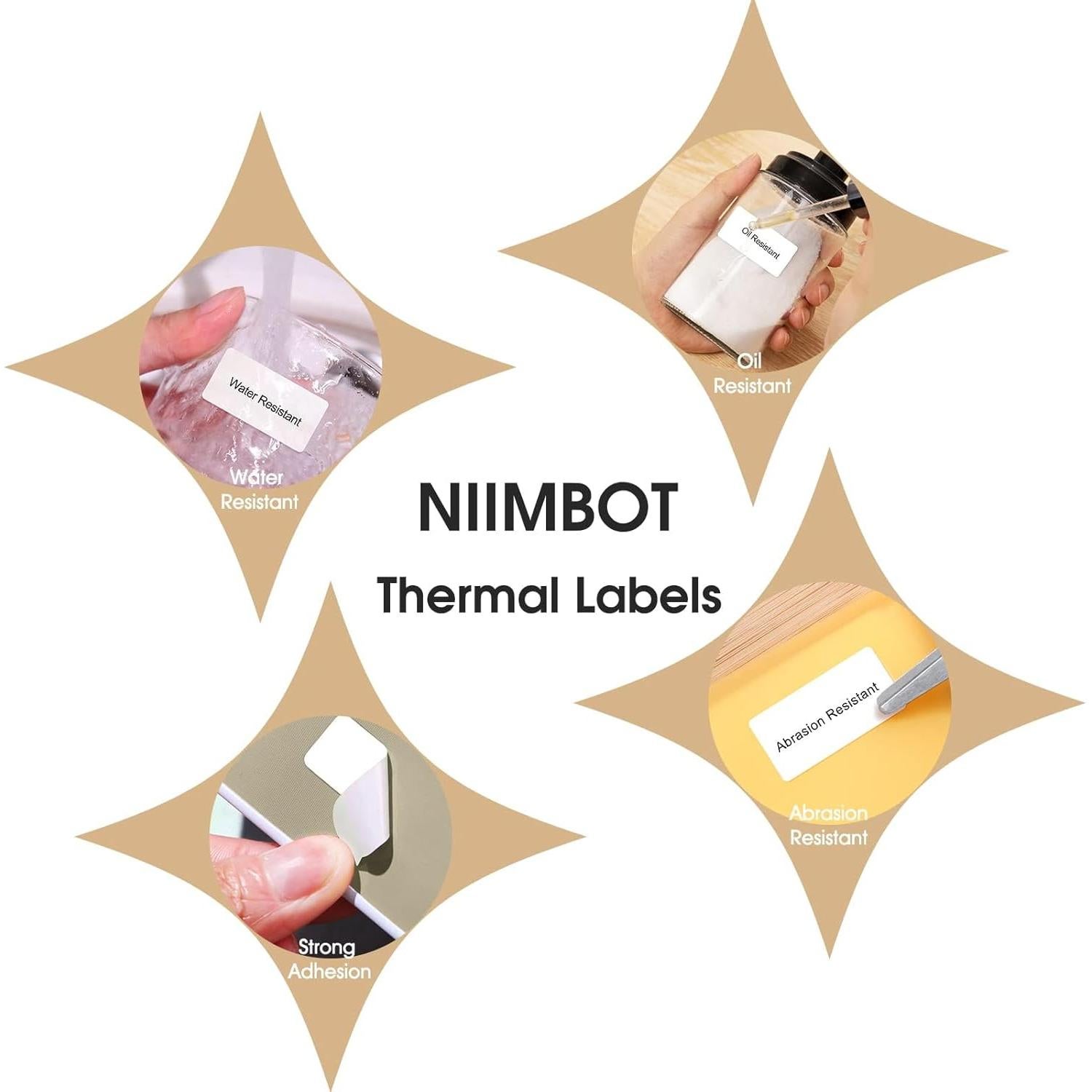 Etiquetas térmicas autoadhesivas NIIMBOT B21 40x70mm 110 unidades