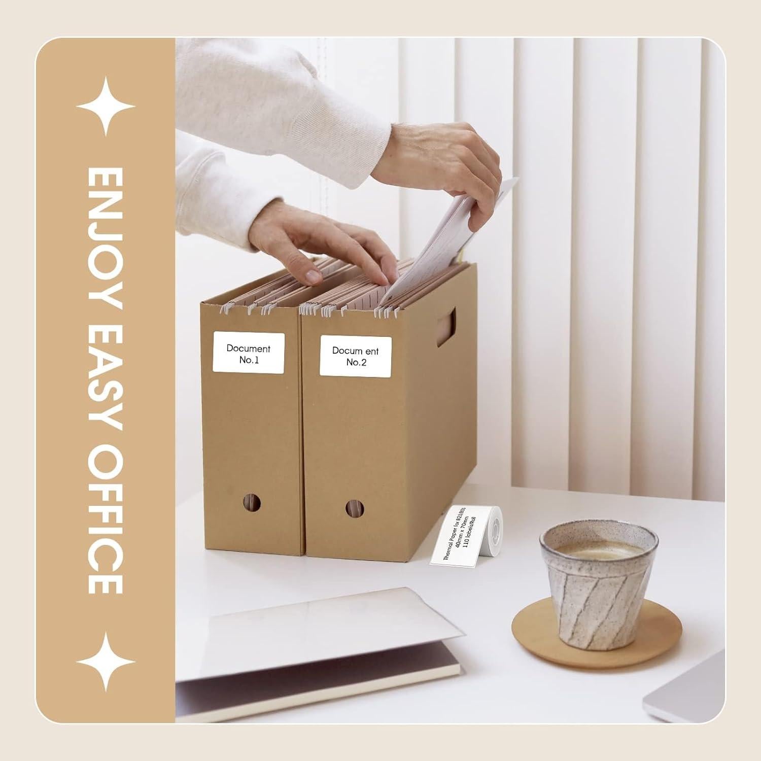 Etiquetas térmicas autoadhesivas NIIMBOT B21 40x70mm 110 unidades