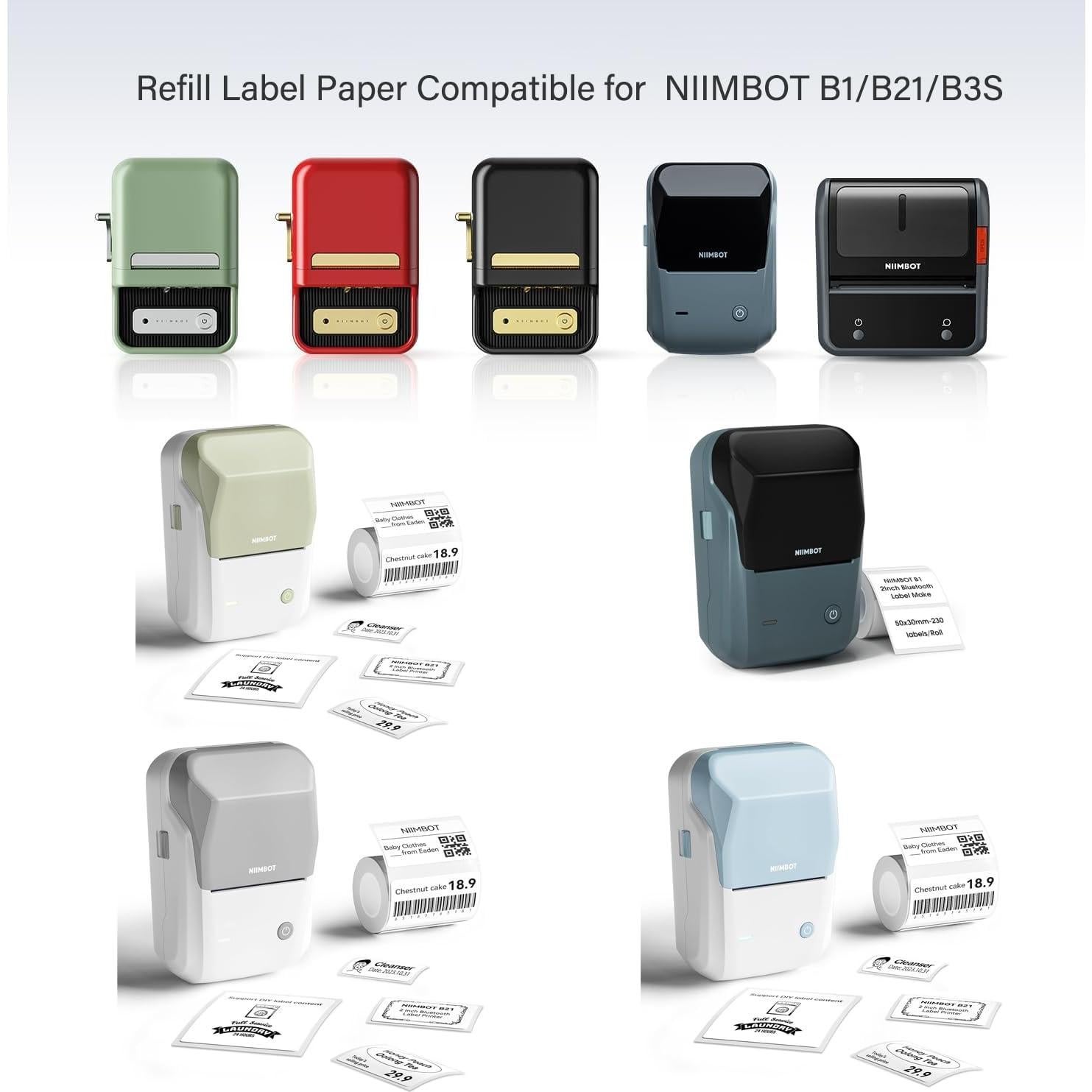 Cintas de Etiquetas Autoadhesivas Haihaixiong 50x30mm