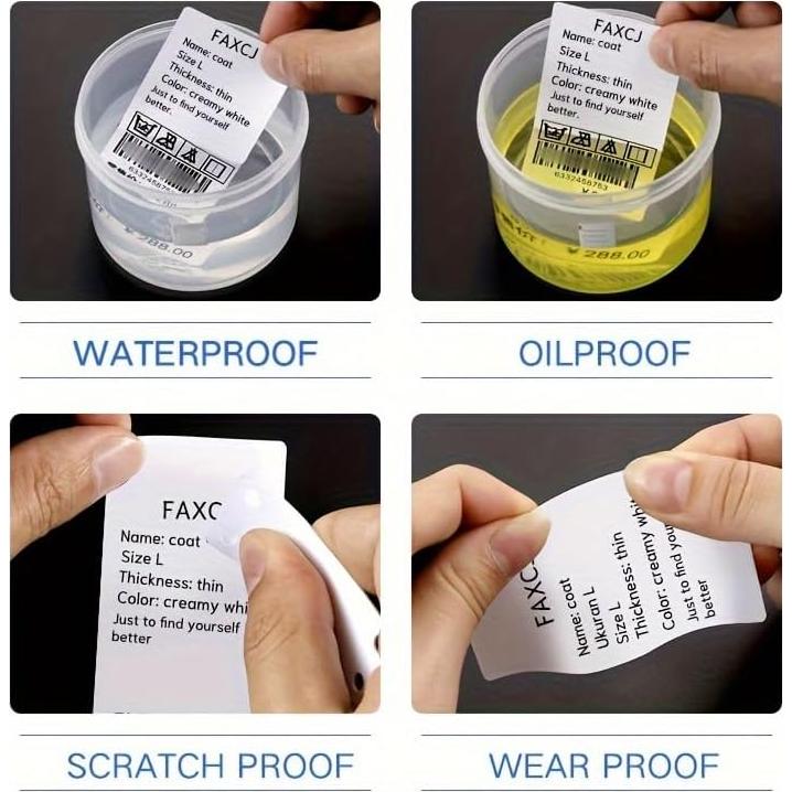 Etiquetas autoadhesivas blancas 40x30mm Haihaixiong - 3 rollos