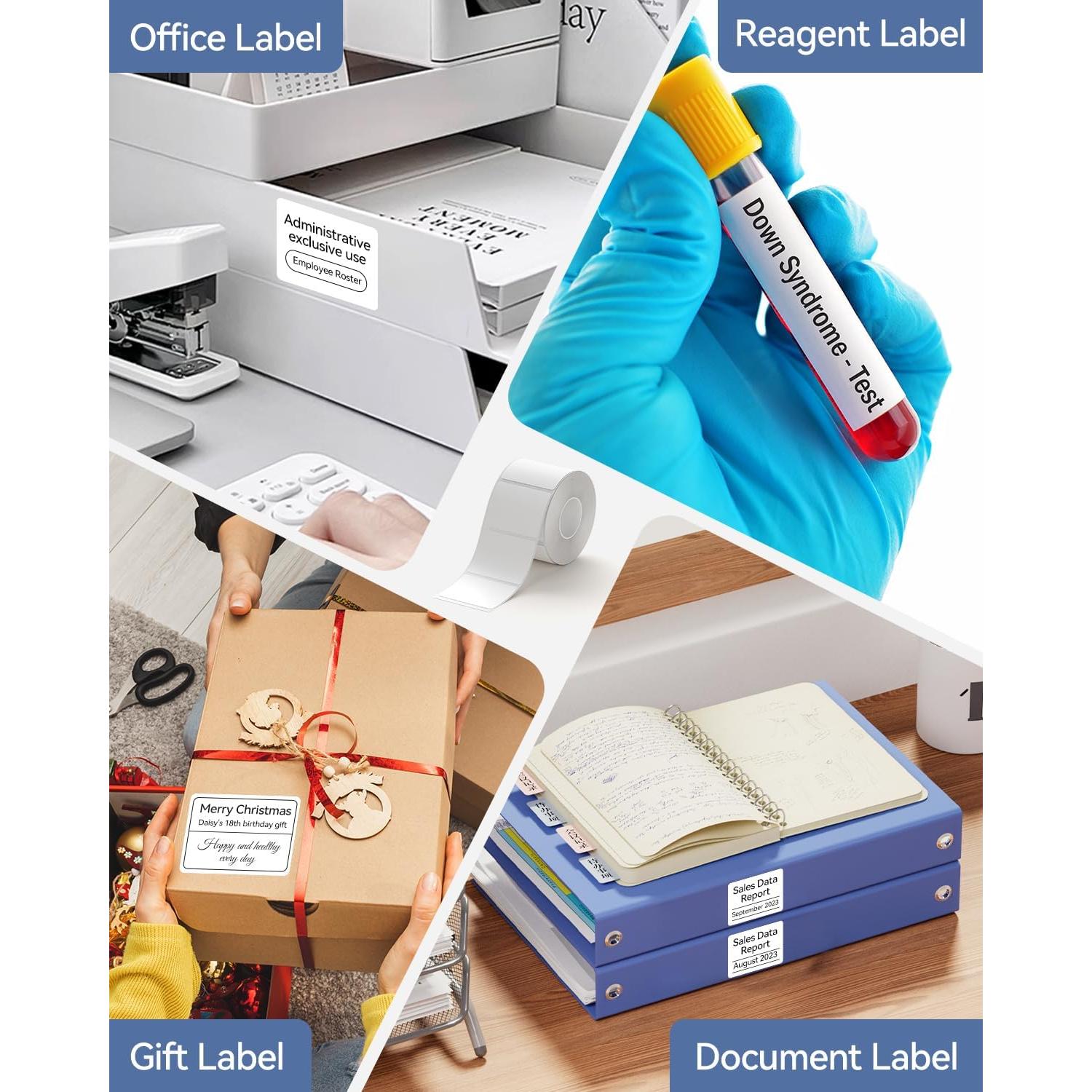 Cinta de Etiquetas NIIMBOT 40x30mm 230 Etiquetas Blancas