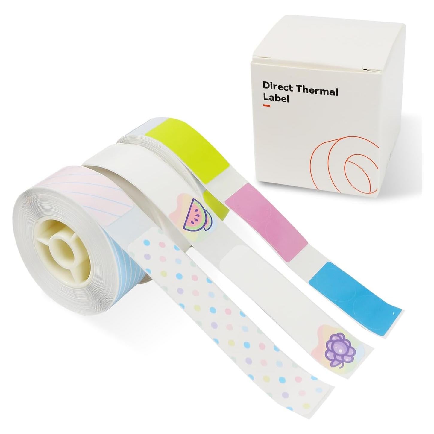 3 Rollos Etiquetas Adhesivas Coloridas LMASBLTER 14x28mm