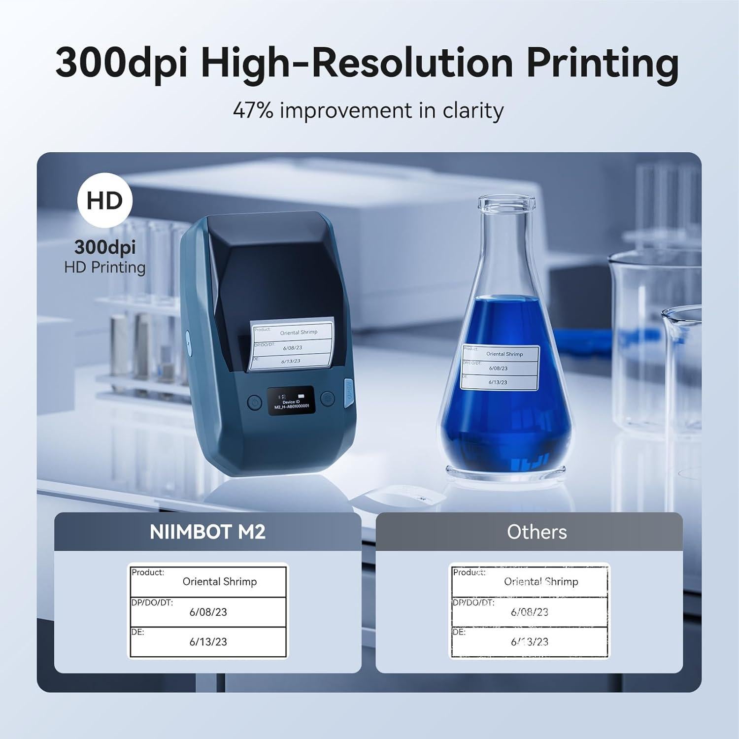 Impresora de Etiquetas NIIMBOT M2 Bluetooth 300 DPI 2 Pulgadas