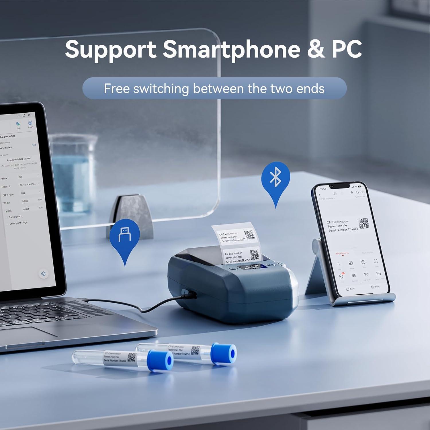 Impresora de Etiquetas NIIMBOT M2 Bluetooth 300 DPI 2 Pulgadas