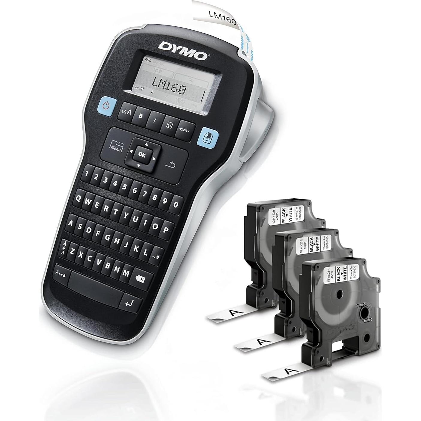 Etiquetadora Portátil DYMO LabelManager 160 + 3 Cintas D1