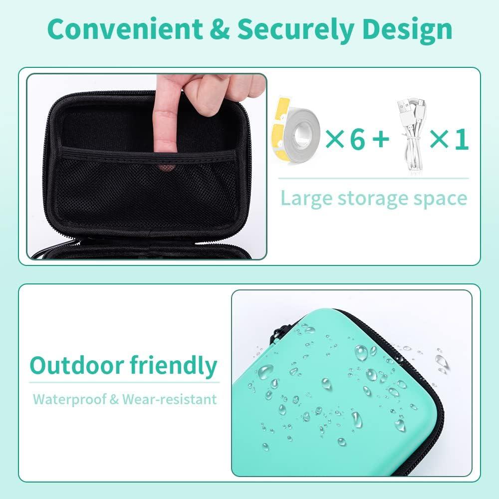 Máquina de Etiquetas Phomemo D30 Bluetooth Portátil con Estuche