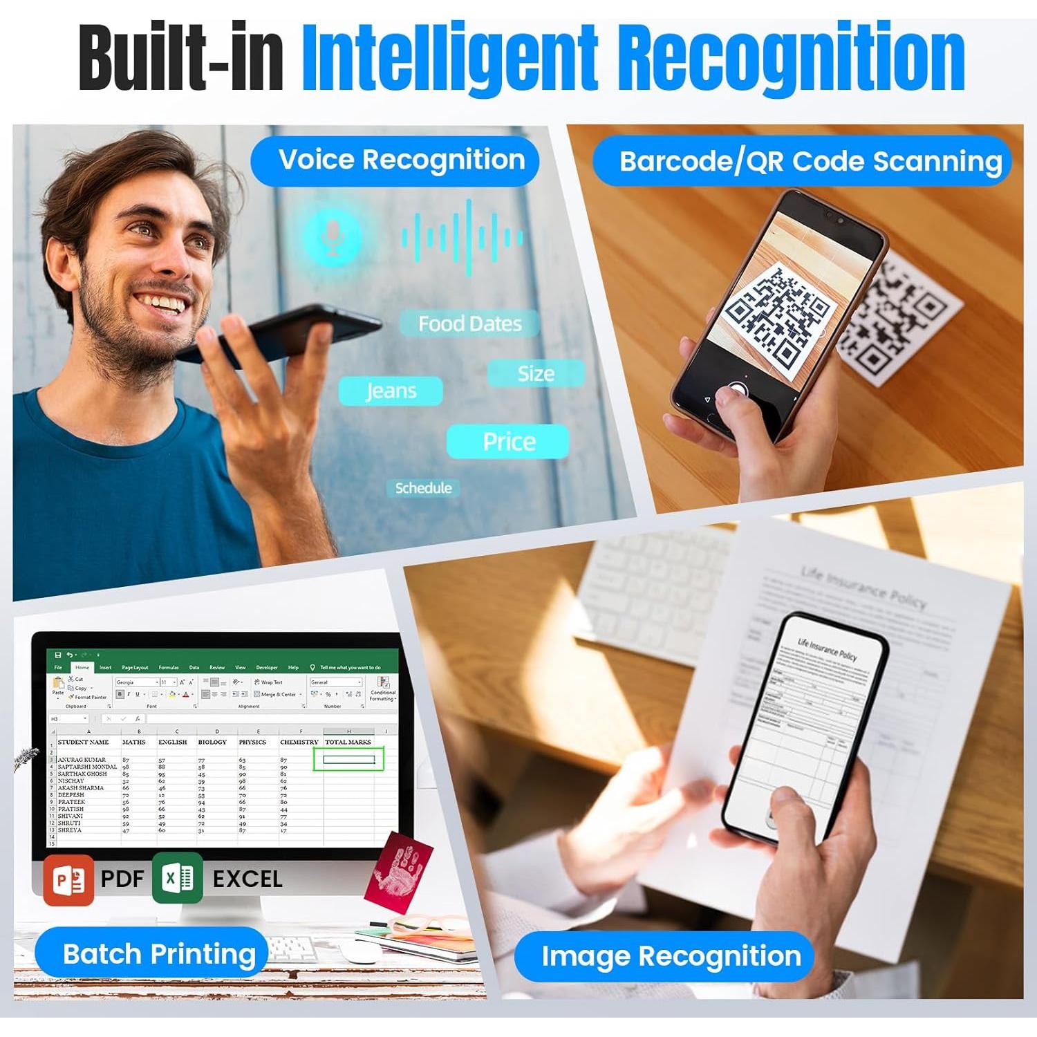 Impresora de Etiquetas Bluetooth Itari M102, 300 Plantillas