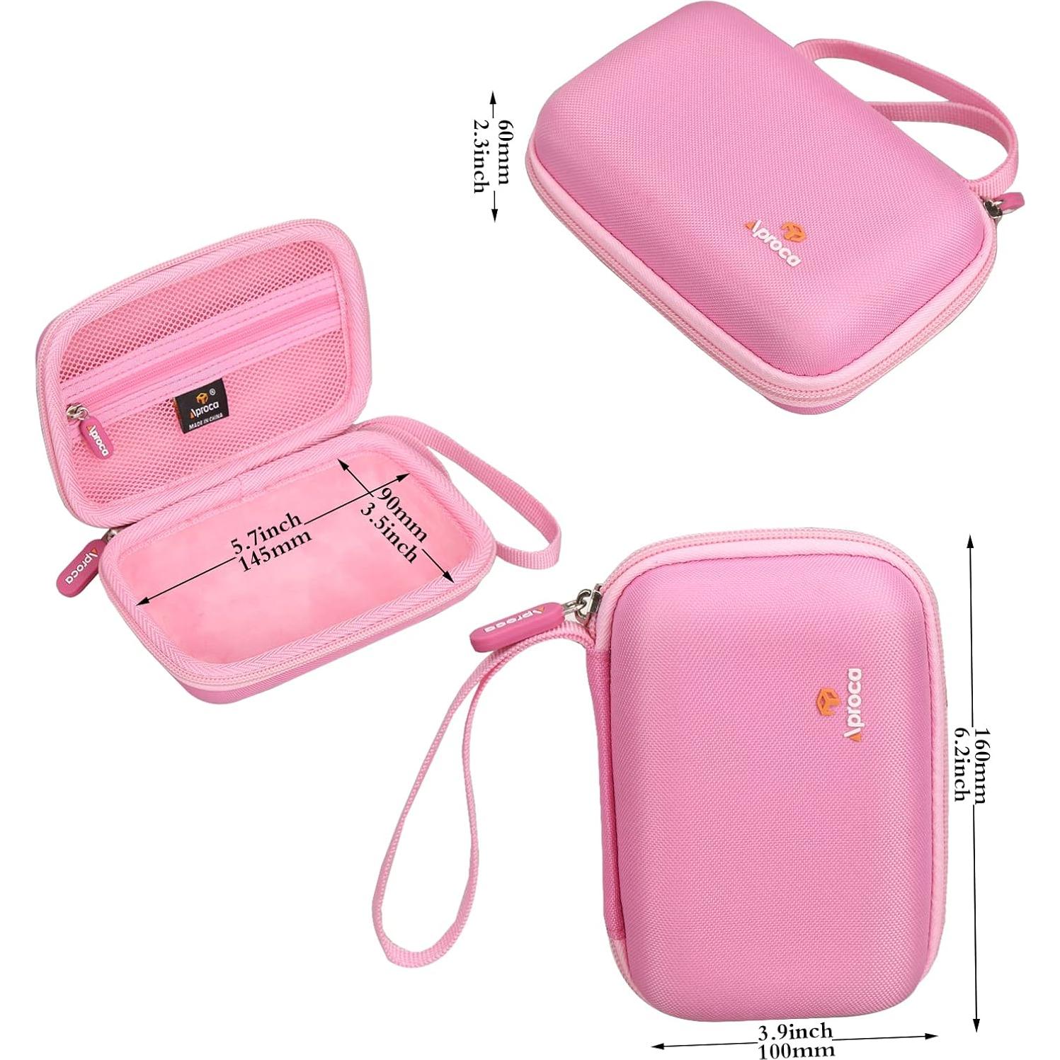 Funda de Viaje Dura Rosa Aproca para NiiMbot D11 y Accesorios