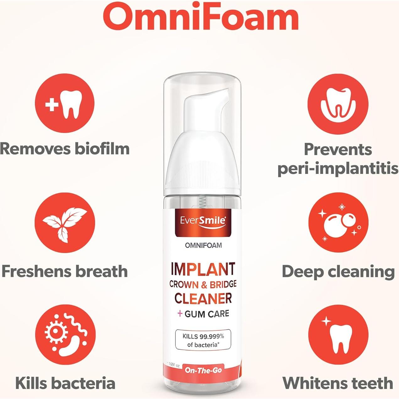 Eversmile OmniFoam Limpiador Dental 50ml para Implantes