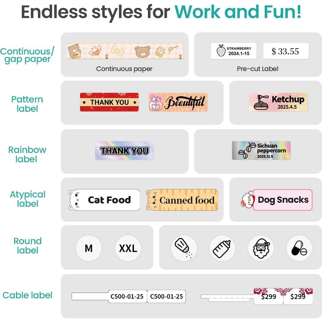 Impresora de Etiquetas Portátil Phomemo D35 Bluetooth Recargable