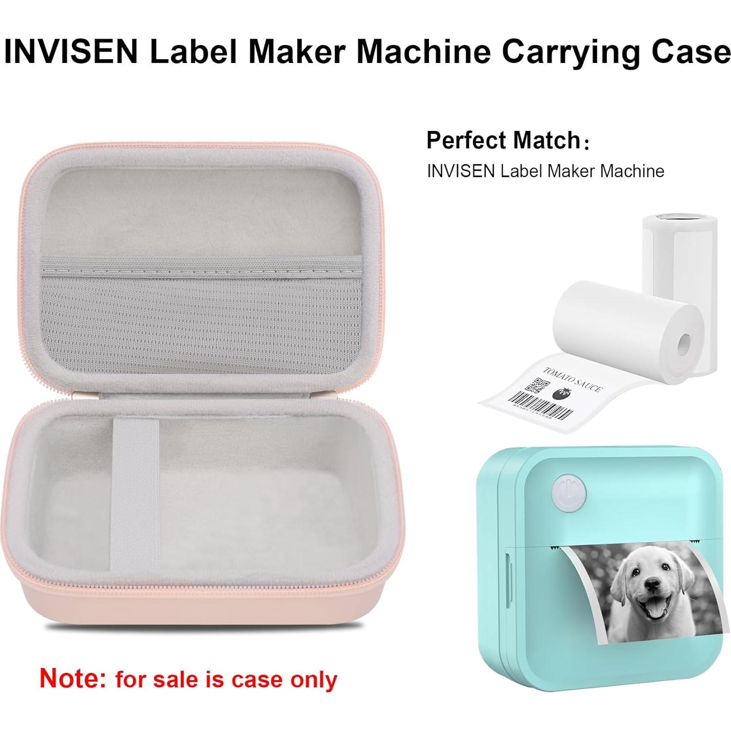 Funda de Transporte Elonbo para Impresora Etiquetas INVISEN Rosa