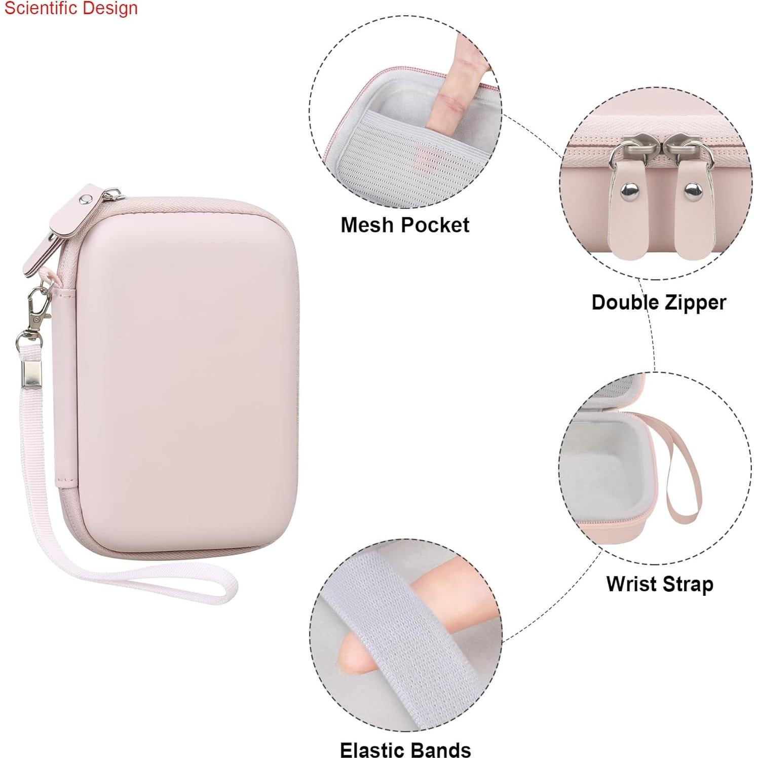 Funda de Transporte Elonbo para Impresora Etiquetas INVISEN Rosa