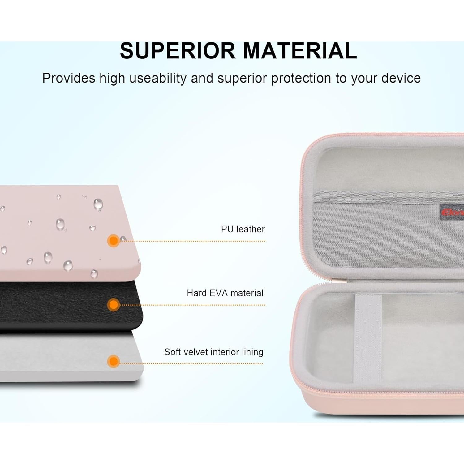 Funda de Transporte Elonbo para Impresora Etiquetas INVISEN Rosa