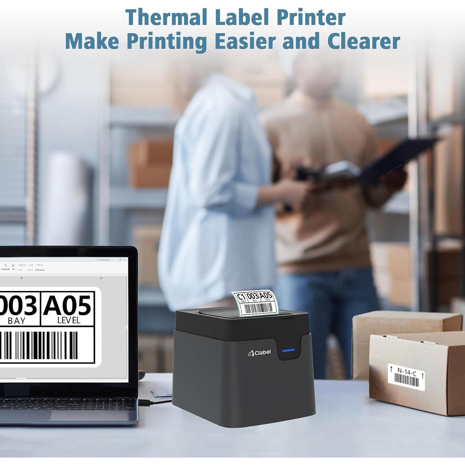 Impresora de Etiquetas CLABEL CT321D Bluetooth 203 DPI