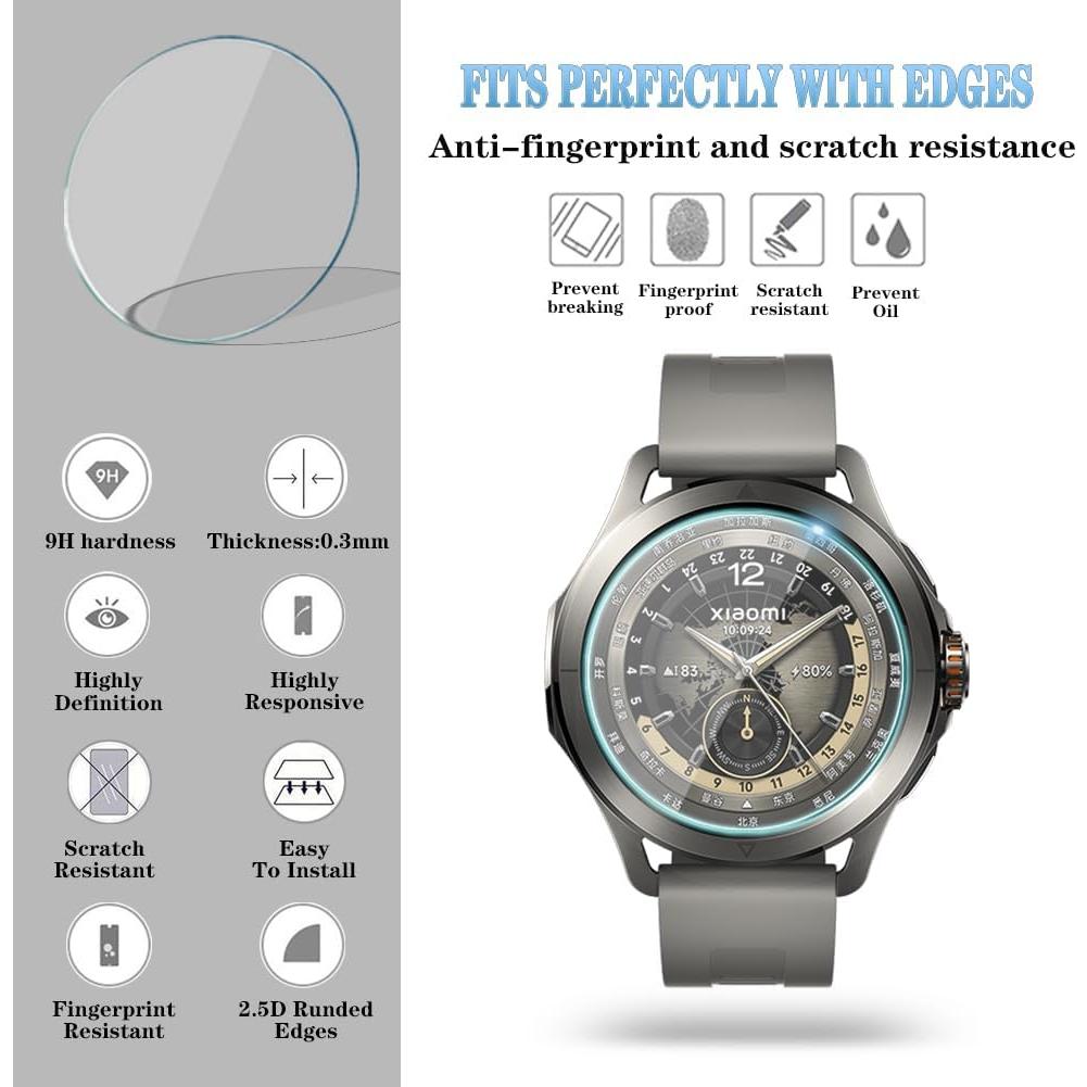 Protector de Pantalla Vidrio Templado para Xiaomi Watch S4 Sport