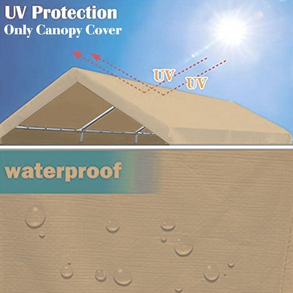 Toldo de Reemplazo Beige Genérico 3x6m para Carport