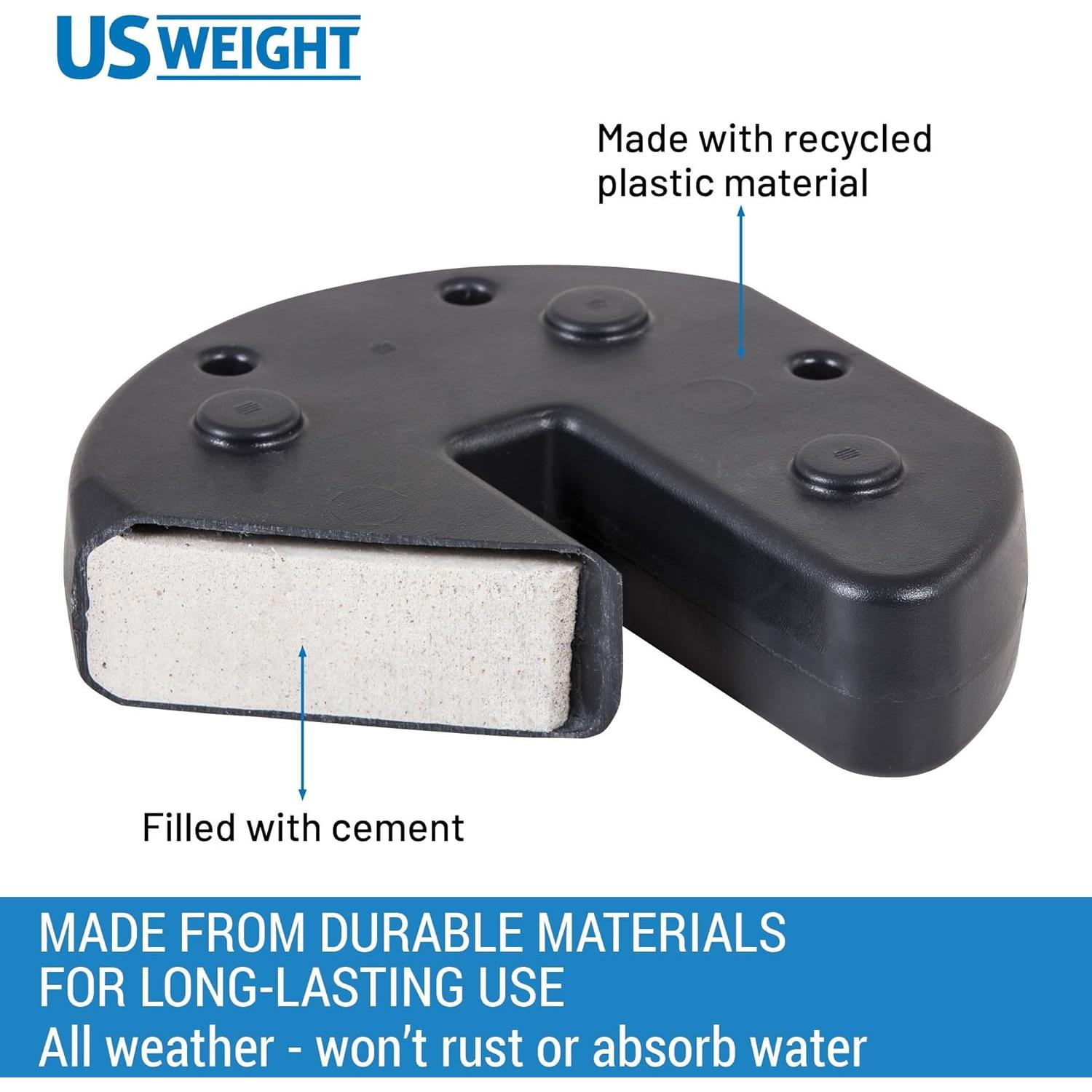 Pesas para Carpa US Weight 18,14 kg Set de 4 con Correa