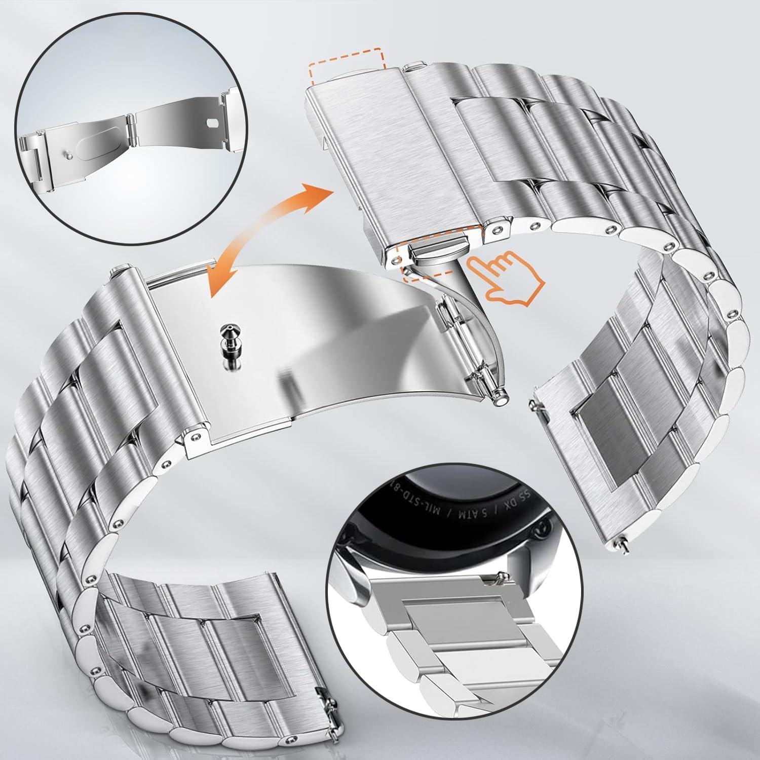 Correas de Metal para Smartwatch Xiaomi 22mm - Paquete de 2