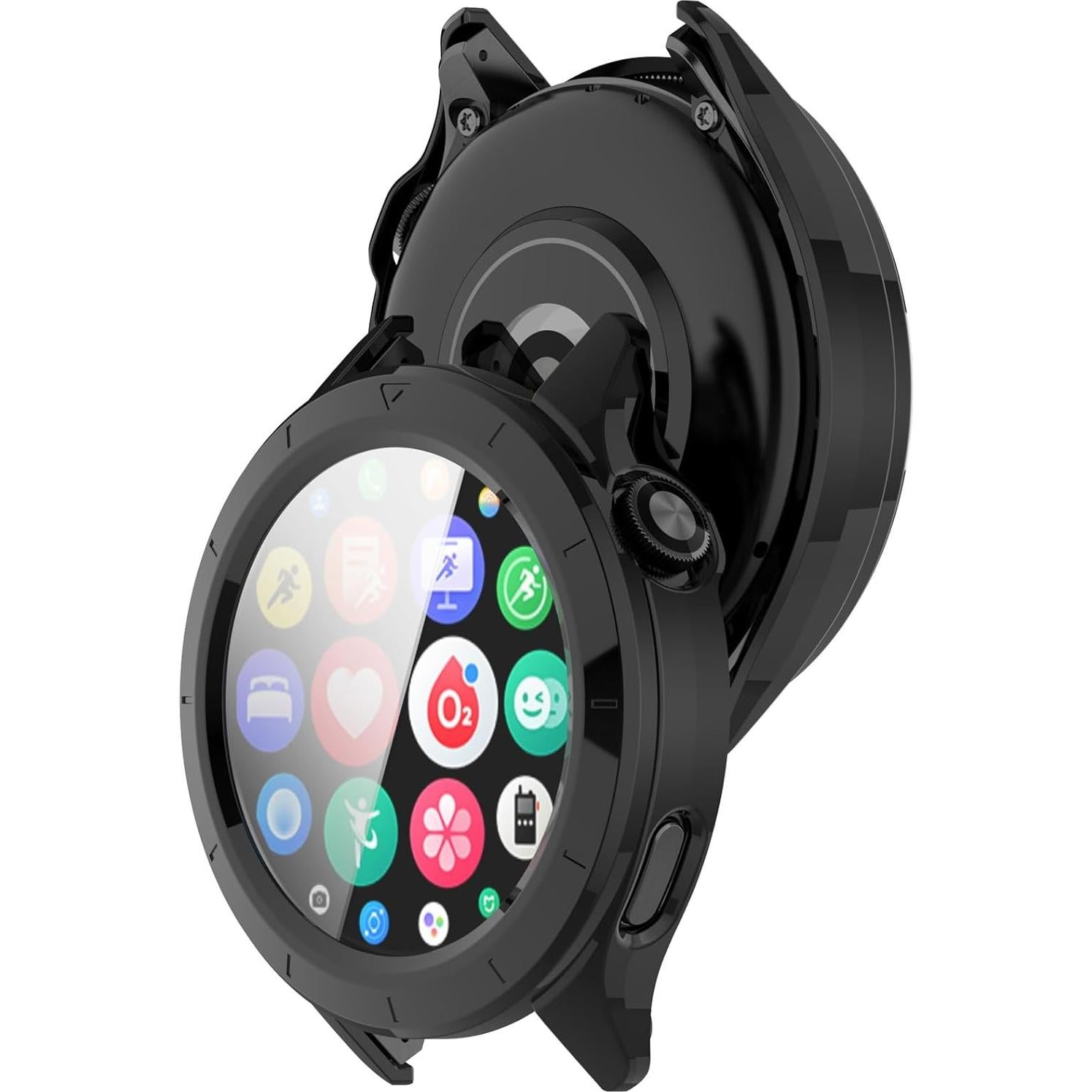 Funda Protectora LOKEKE para Xiaomi Watch S4 con Vidrio Templado
