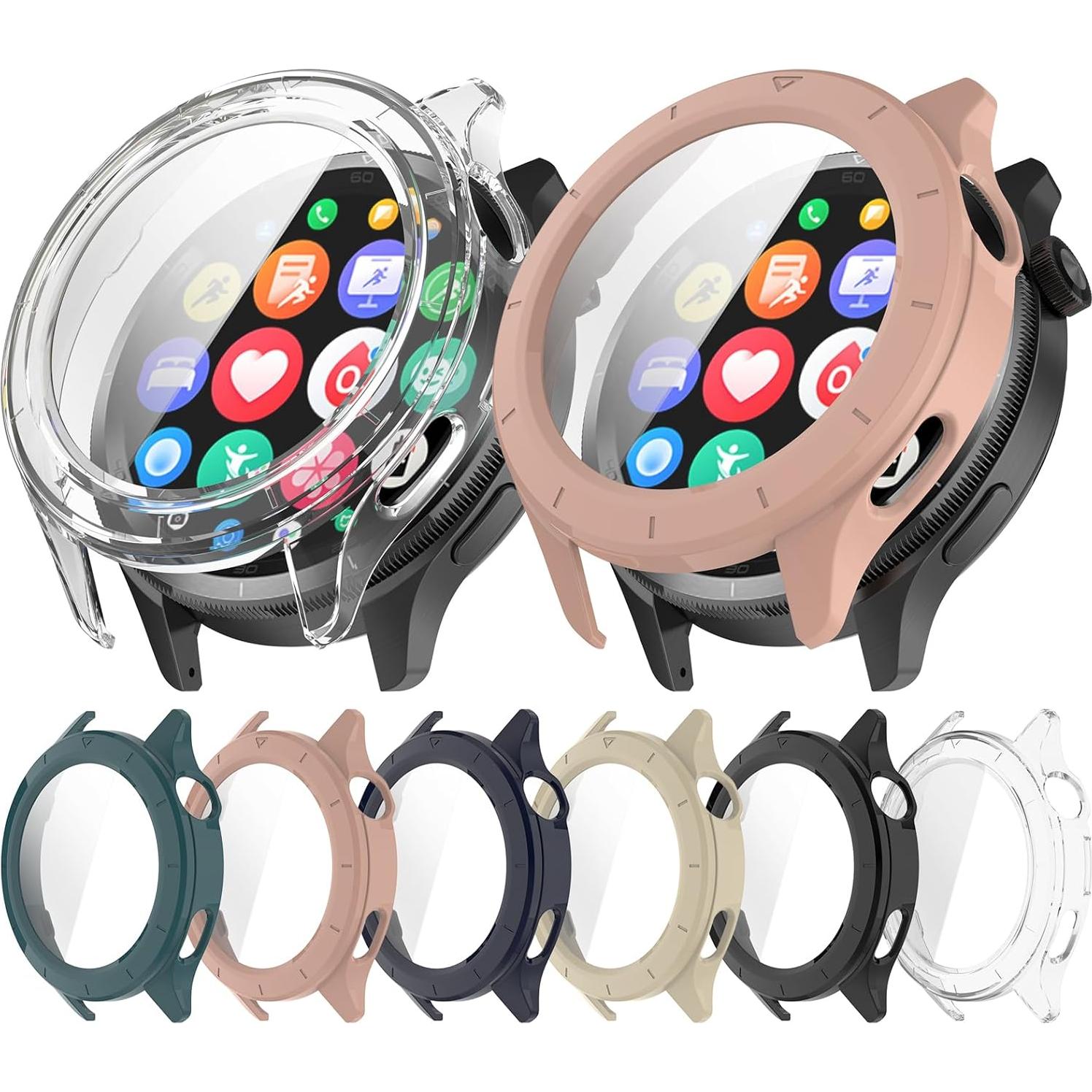 Funda Protectora LOKEKE para Xiaomi Watch S4 con Vidrio Templado