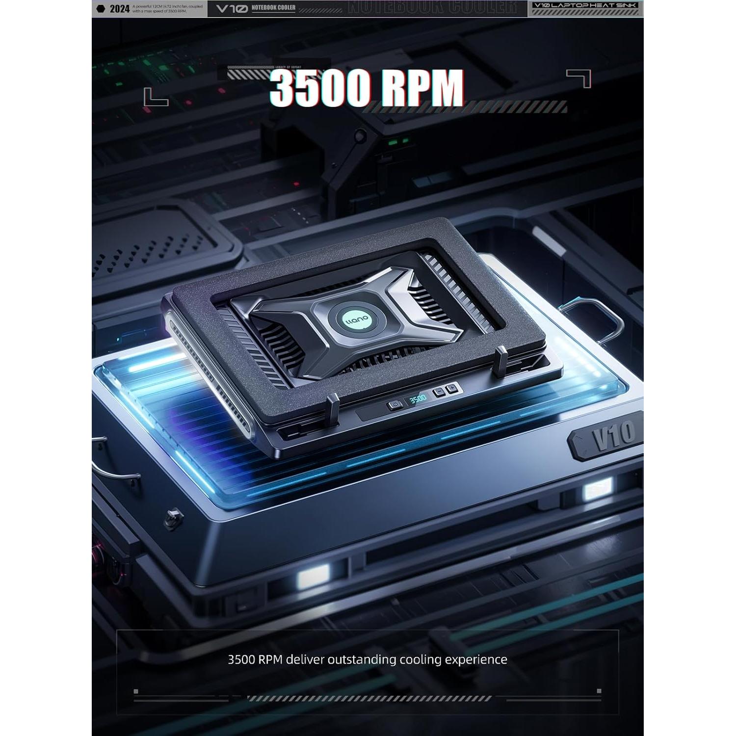 Base de Enfriamiento Llano V10-SE para Laptop 13-17.3"