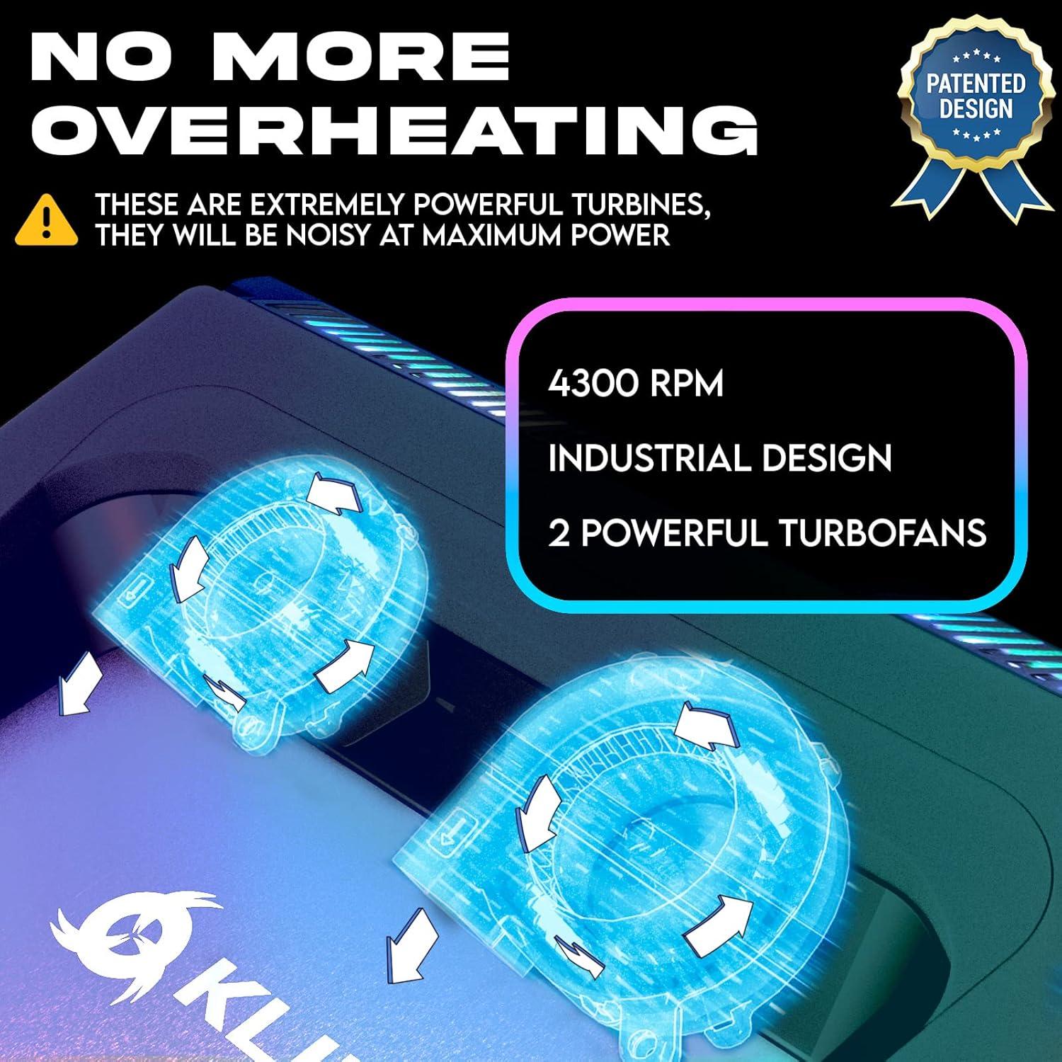 KLIM Everest Almohadilla Enfriadora para Laptop 14-17.3"