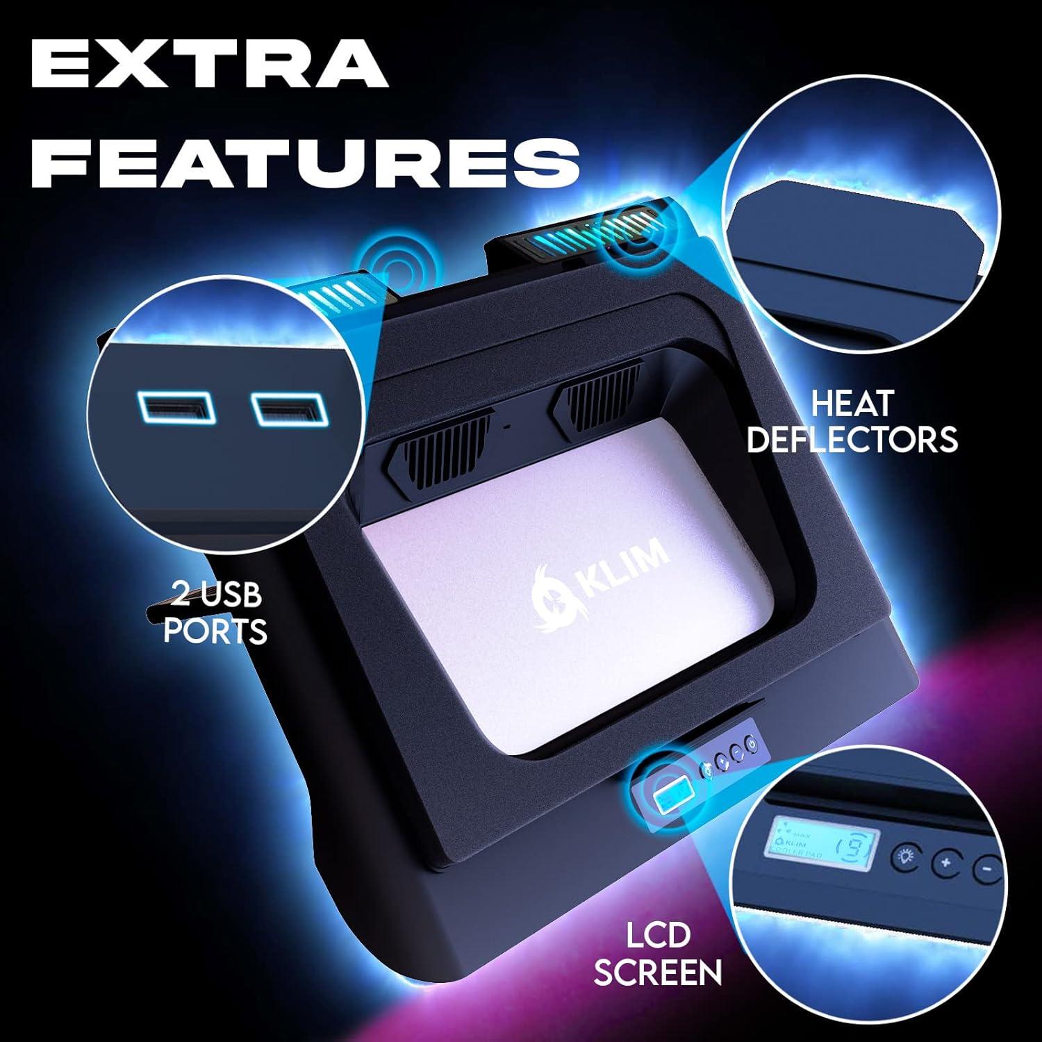 KLIM Everest Almohadilla Enfriadora para Laptop 14-17.3"