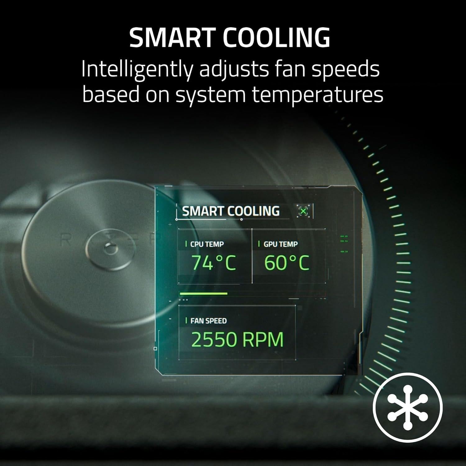 Base de Enfriamiento Razer para Laptop 14" a 18" - Control Inteligente