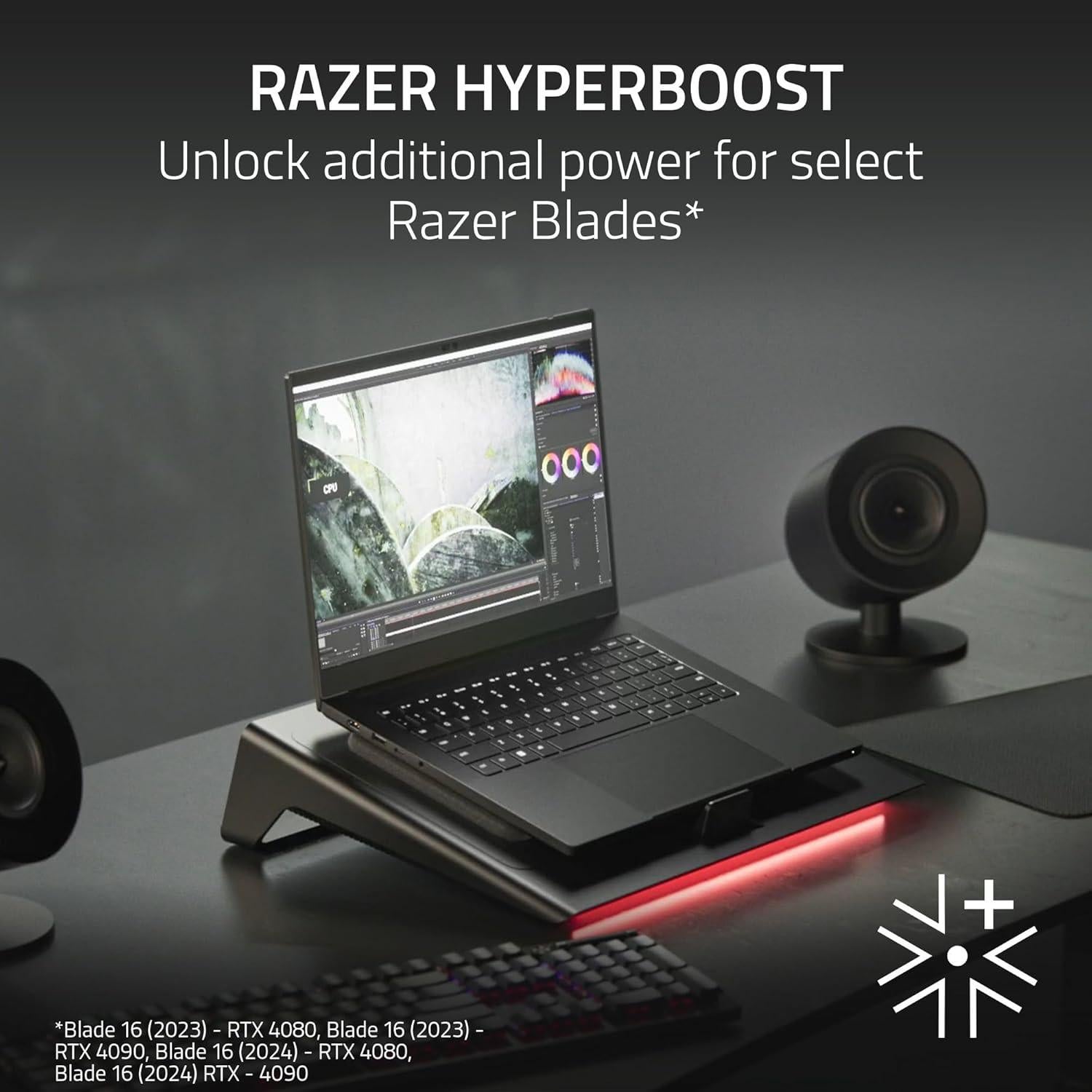 Base de Enfriamiento Razer para Laptop 14" a 18" - Control Inteligente