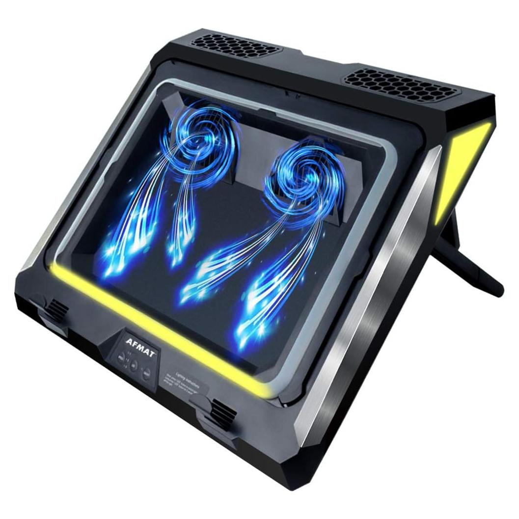 Base de Enfriamiento para Laptop AFMAT 4500RPM RGB 14-17.3"