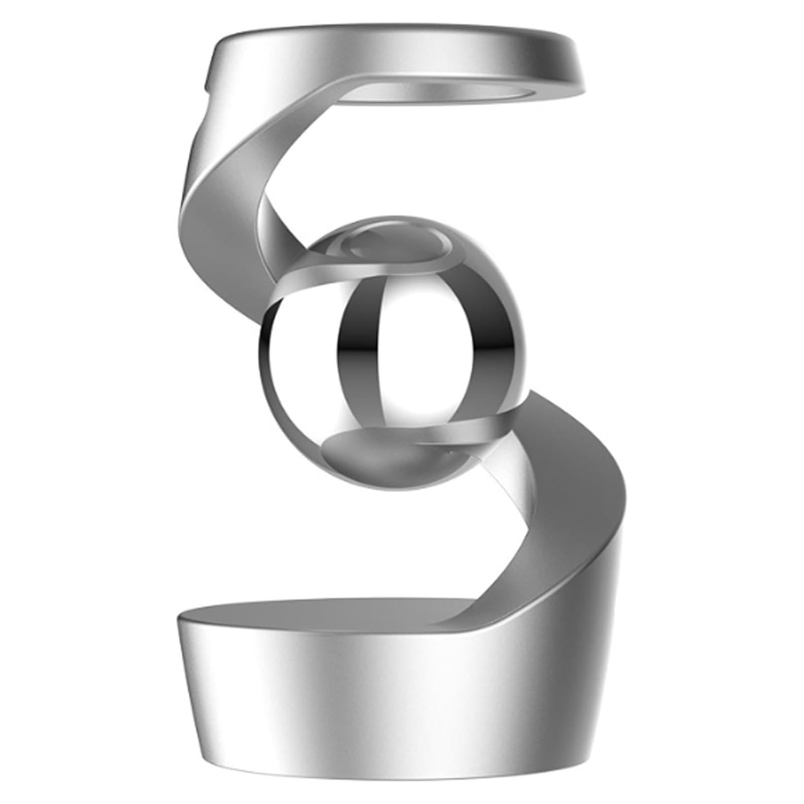 Juguete de Escritorio Cinético Anbo Plata 8 cm Antiestrés