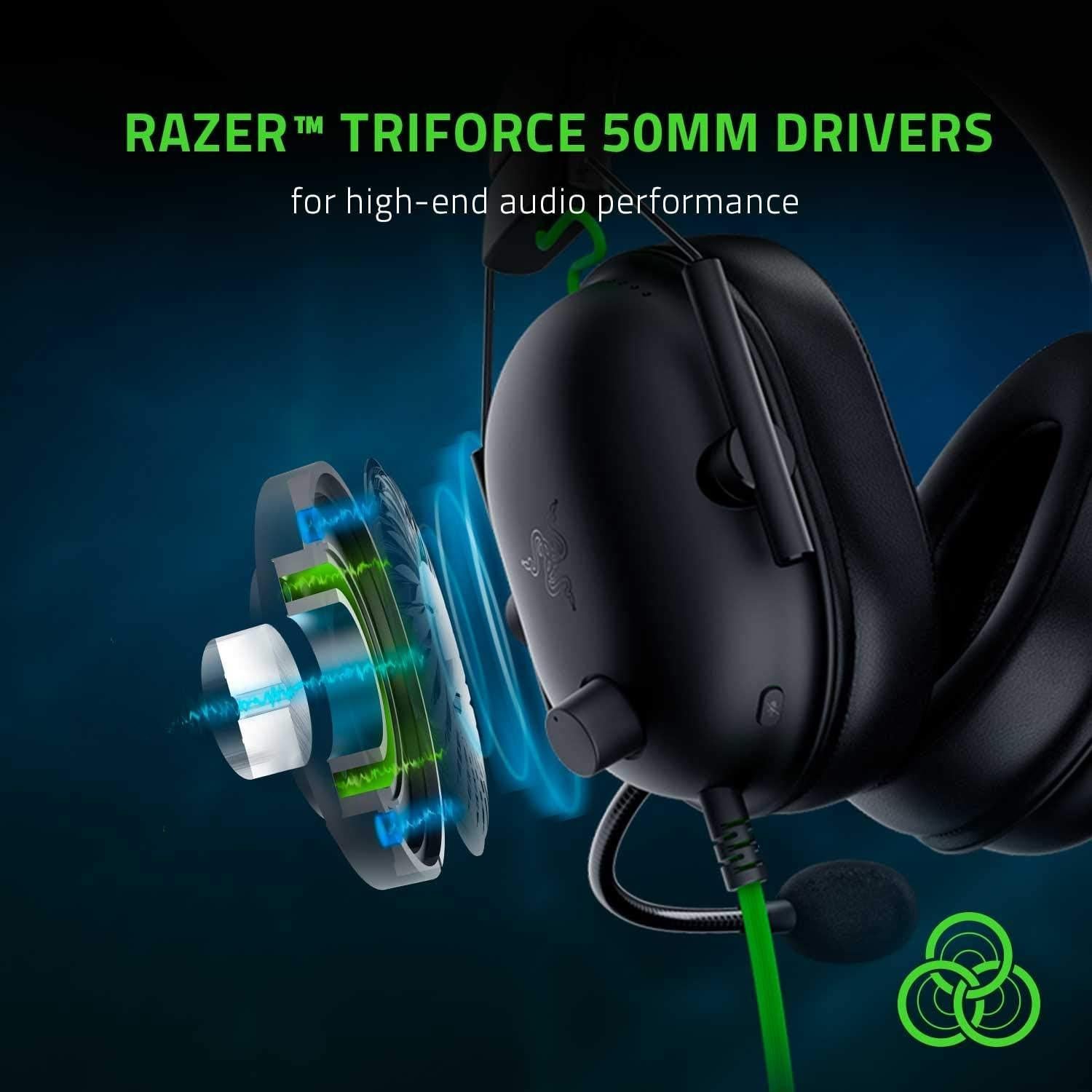 Auriculares Gaming Razer BlackShark V2 X 50mm 7.1 Negro