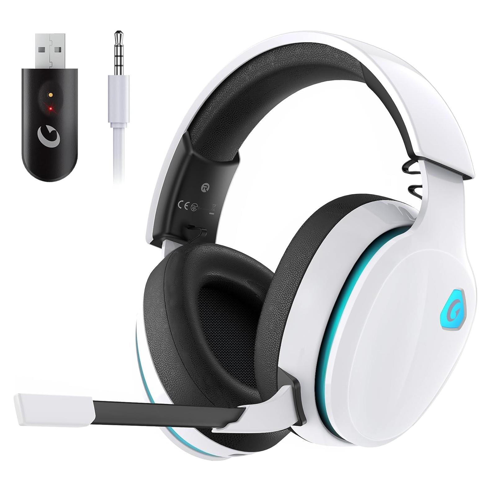 Auriculares Gaming Inalámbricos Gtheos Captain 300 - Blanco