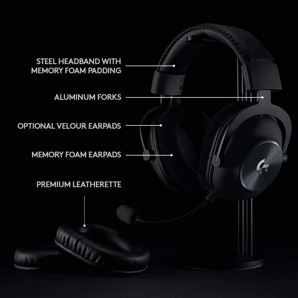 Auricular Gaming Logitech G PRO X Wireless 50mm DTS 7.1 - Negro