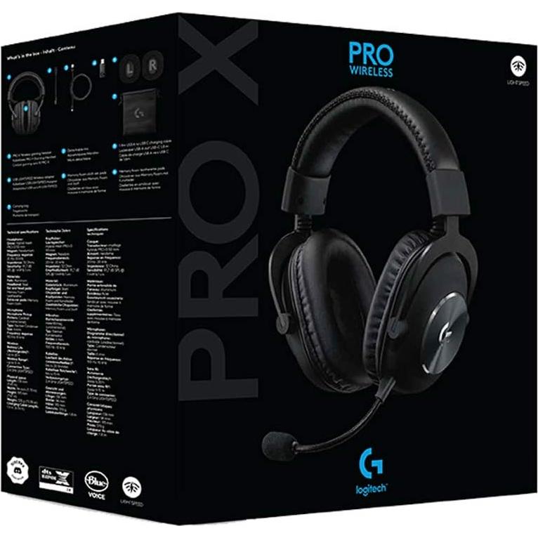 Auricular Gaming Logitech G PRO X Wireless 50mm DTS 7.1 - Negro