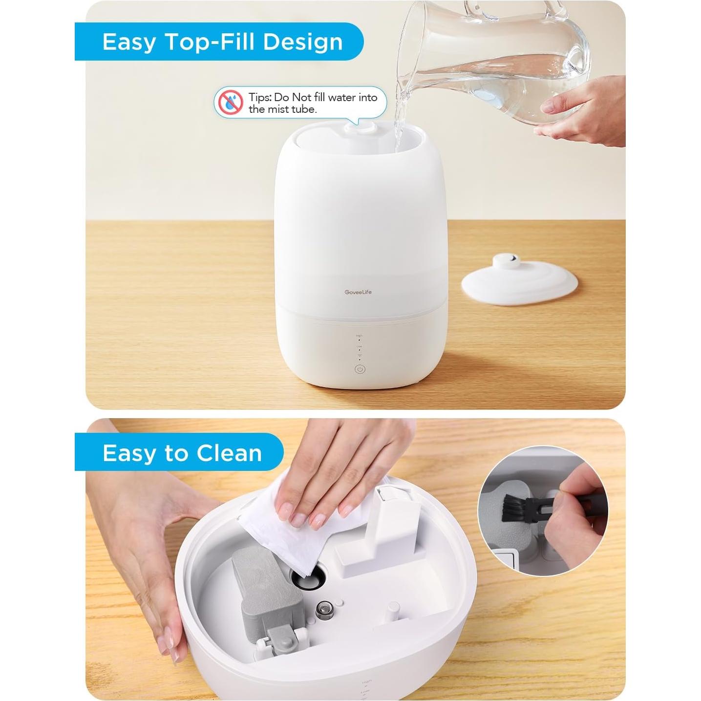 Humidificador Inteligente GoveeLife H7140 3L con Difusor y Luz Nocturna