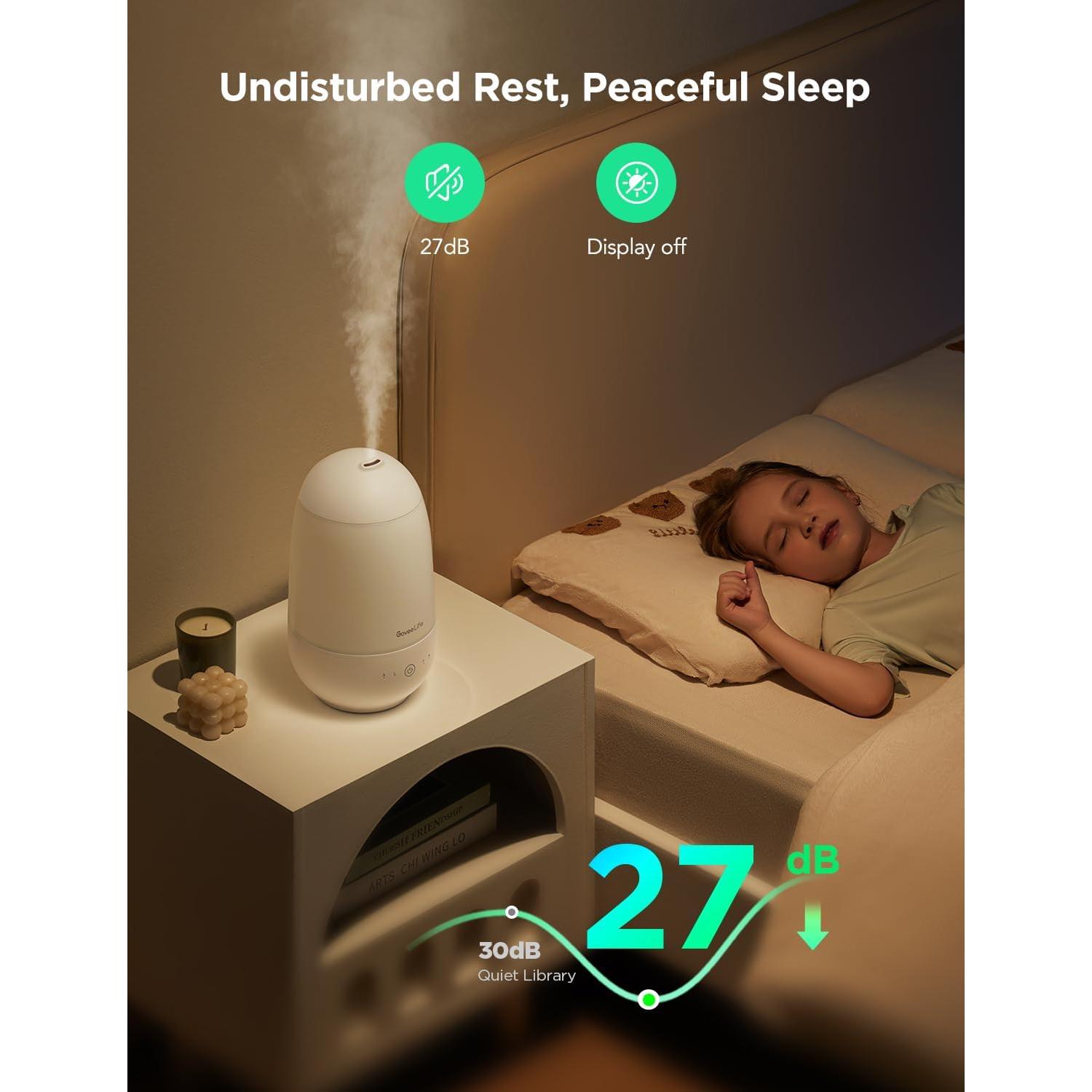 Humidificador Inteligente GoveeLife 2.2L con Control APP y Luz Nocturna