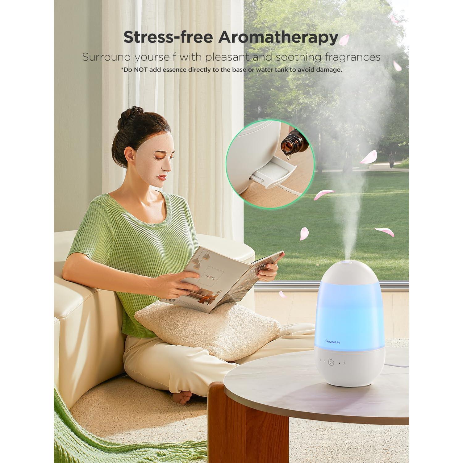 Humidificador Inteligente GoveeLife 2.2L con Control APP y Luz Nocturna