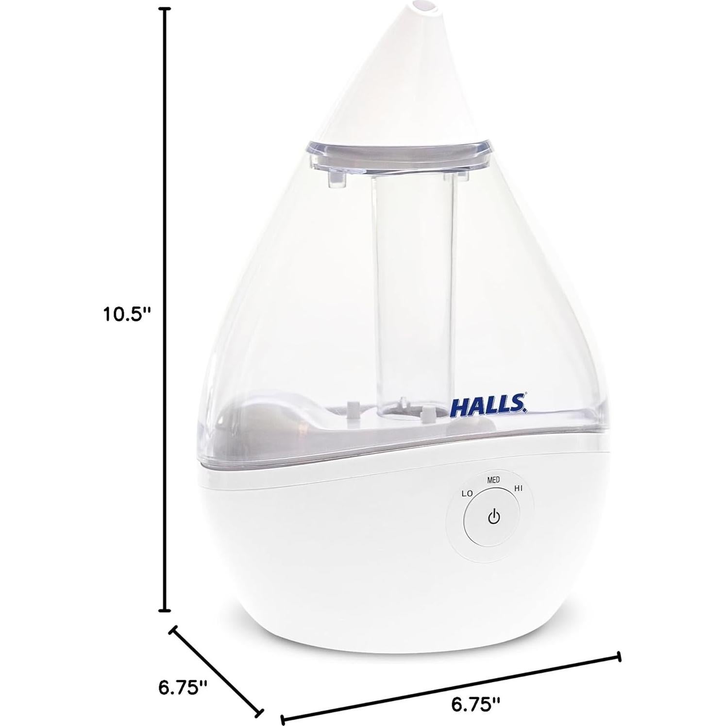 Humidificador Ultrasónico Crane x HALLS Droplet 1.89L