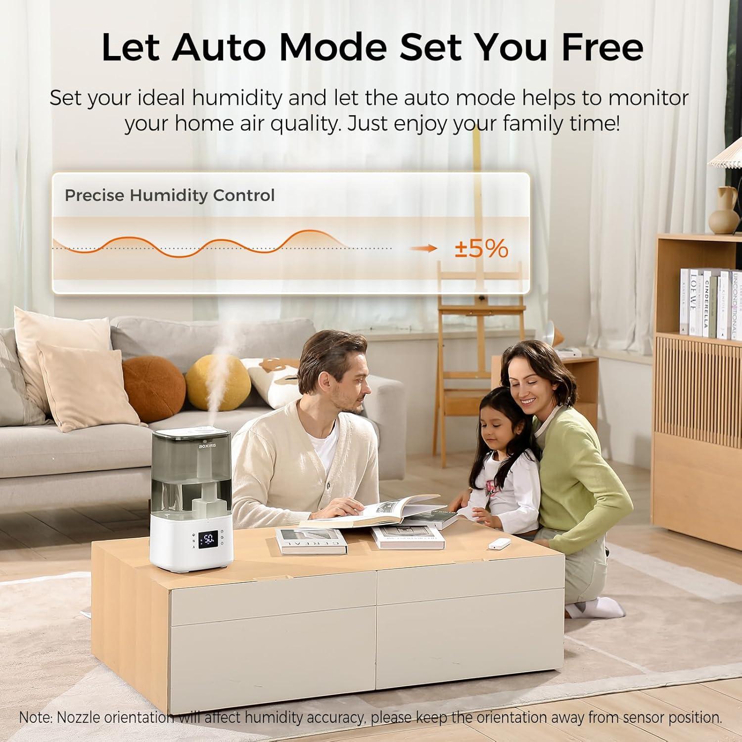 Humidificador Ultrasonico 6L Boxing con Control Remoto