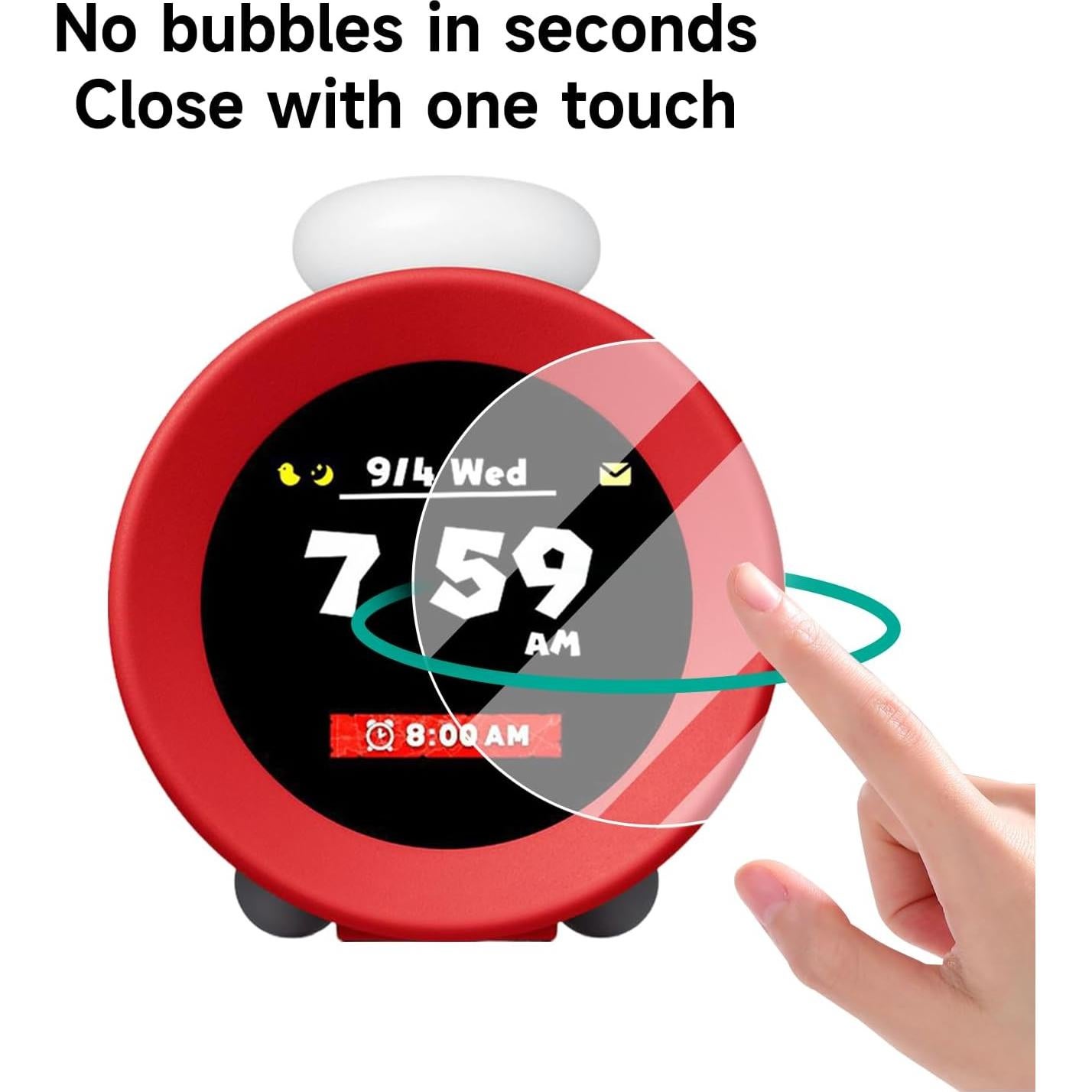 Protector de Pantalla JEMDO para Nintendo Sound Clock Alarmo - 2 Paquetes