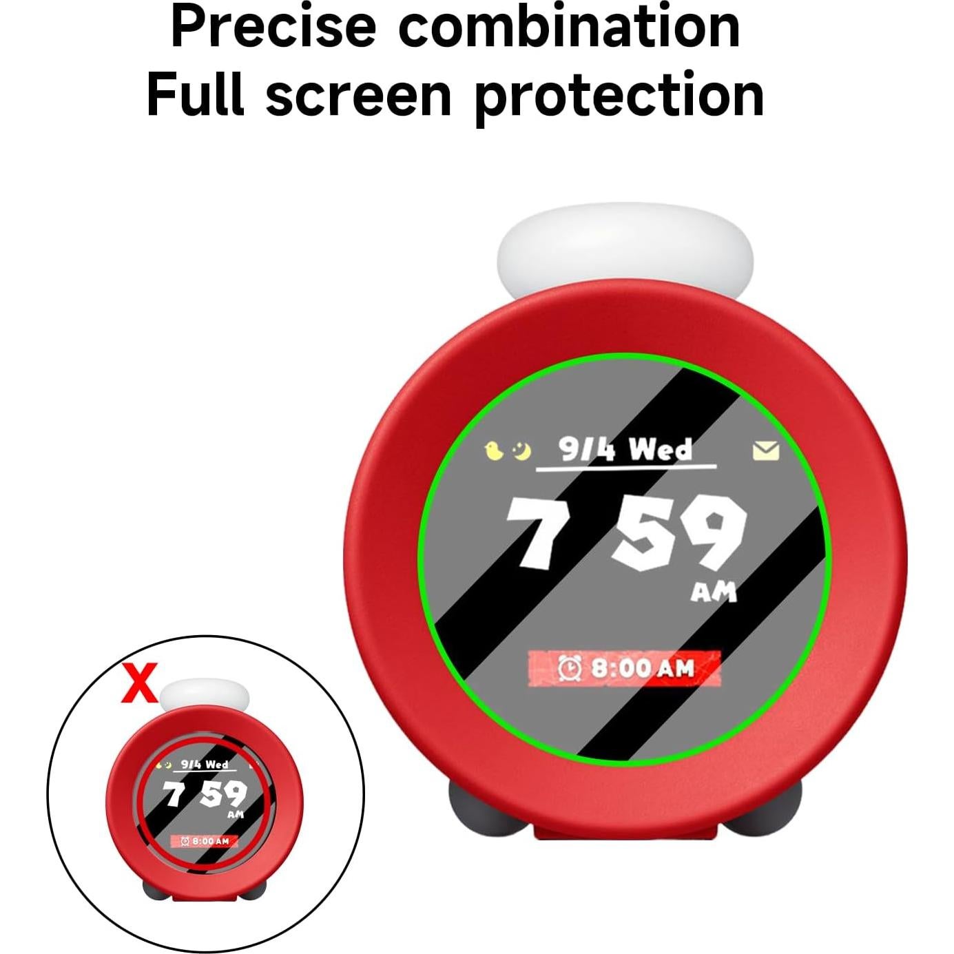 Protector de Pantalla JEMDO para Nintendo Sound Clock Alarmo - 2 Paquetes