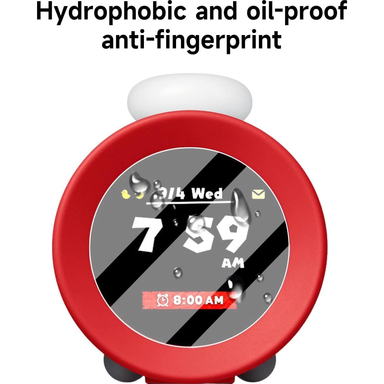 Protector de Pantalla JEMDO para Nintendo Sound Clock Alarmo - 2 Paquetes