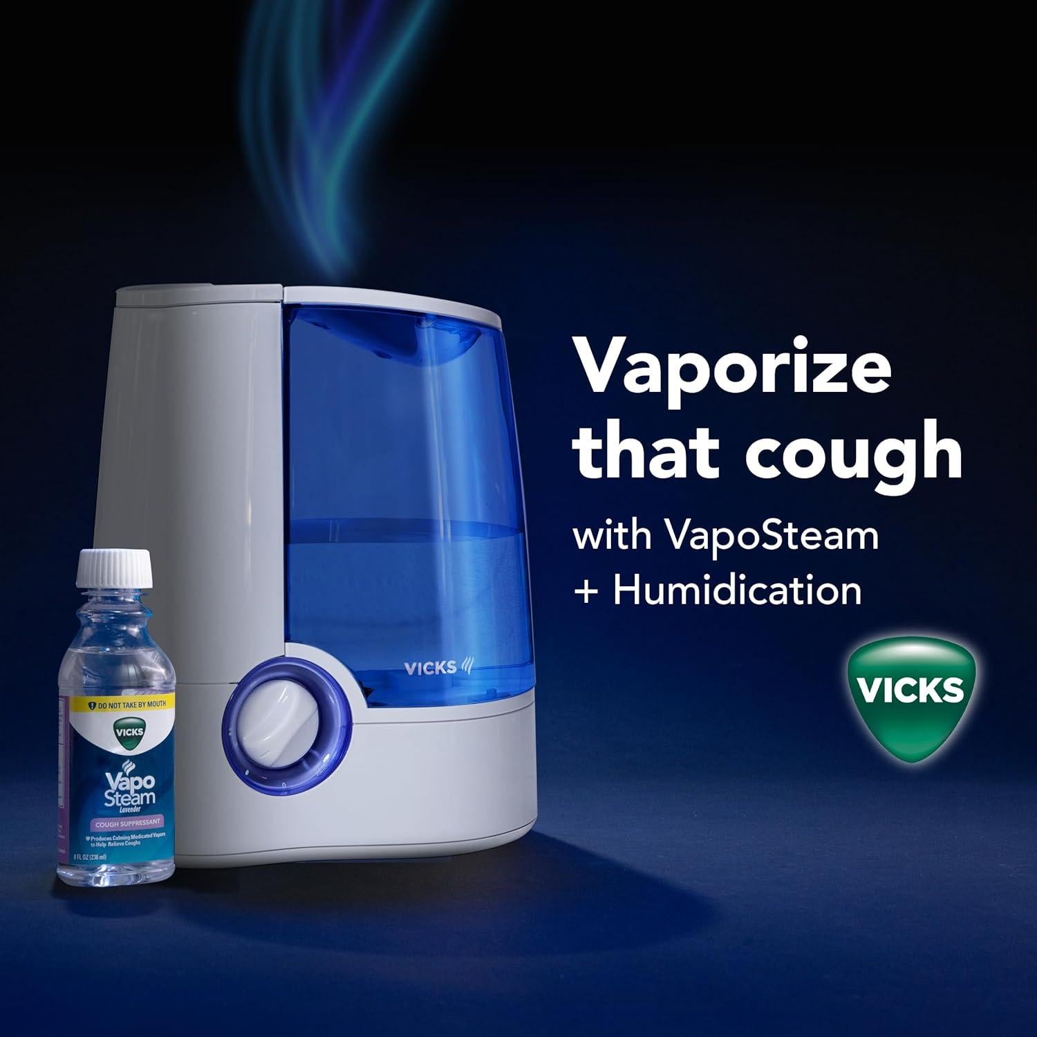Humidificador de Vapor Cálido Vicks V745 - 1.2 Galones