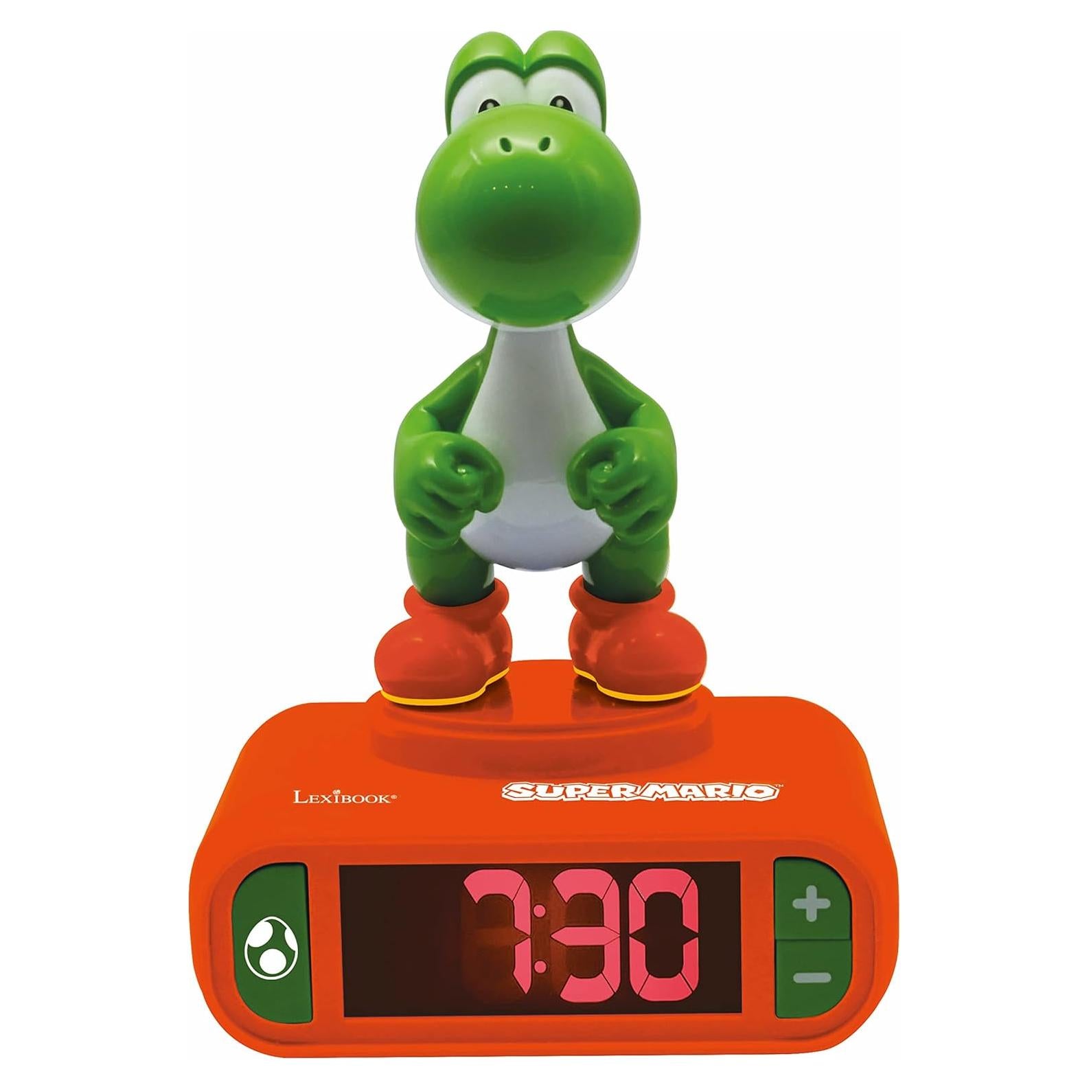 Reloj Despertador LEXiBOOK Super Mario Yoshi Naranja Verde