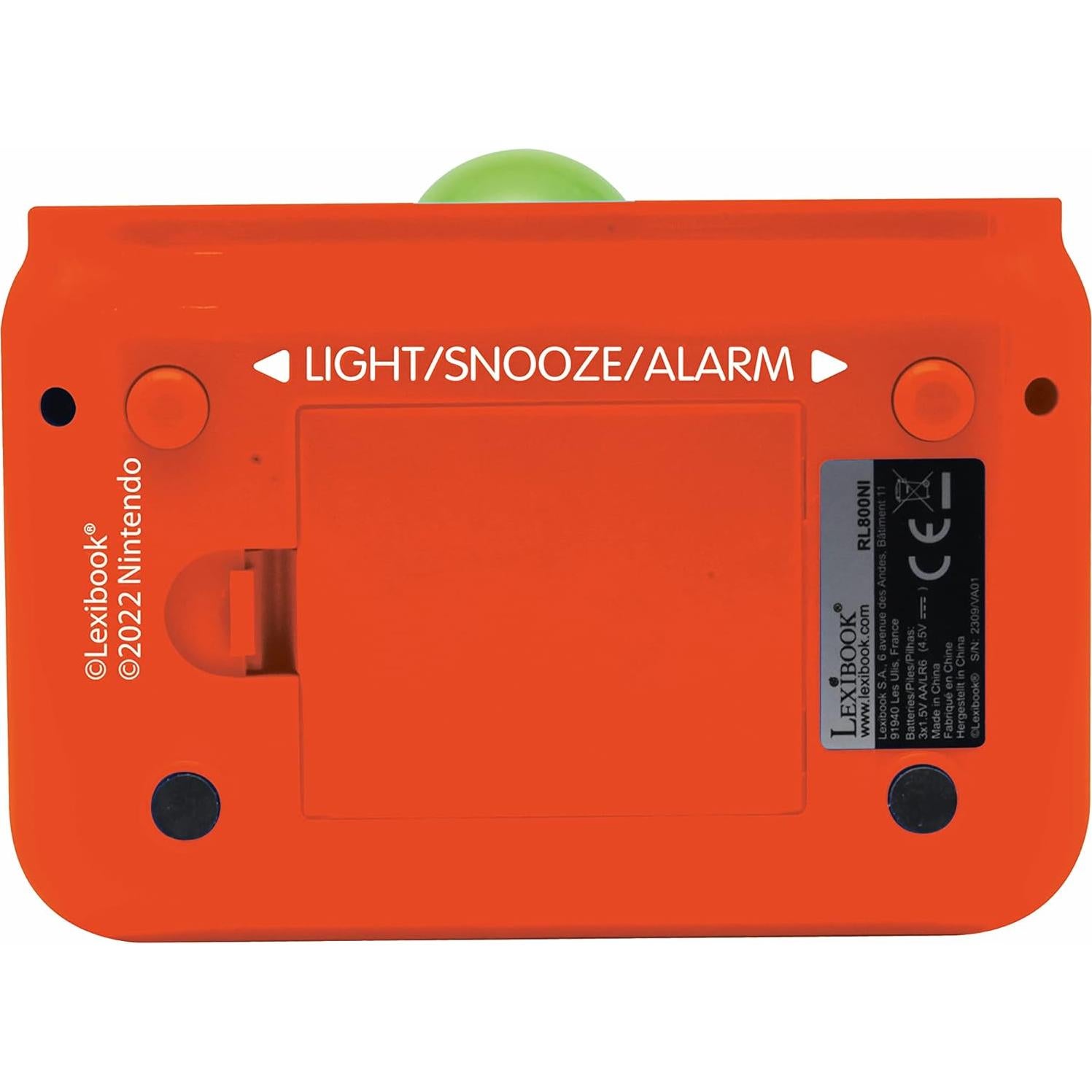 Reloj Despertador LEXiBOOK Super Mario Yoshi Naranja Verde