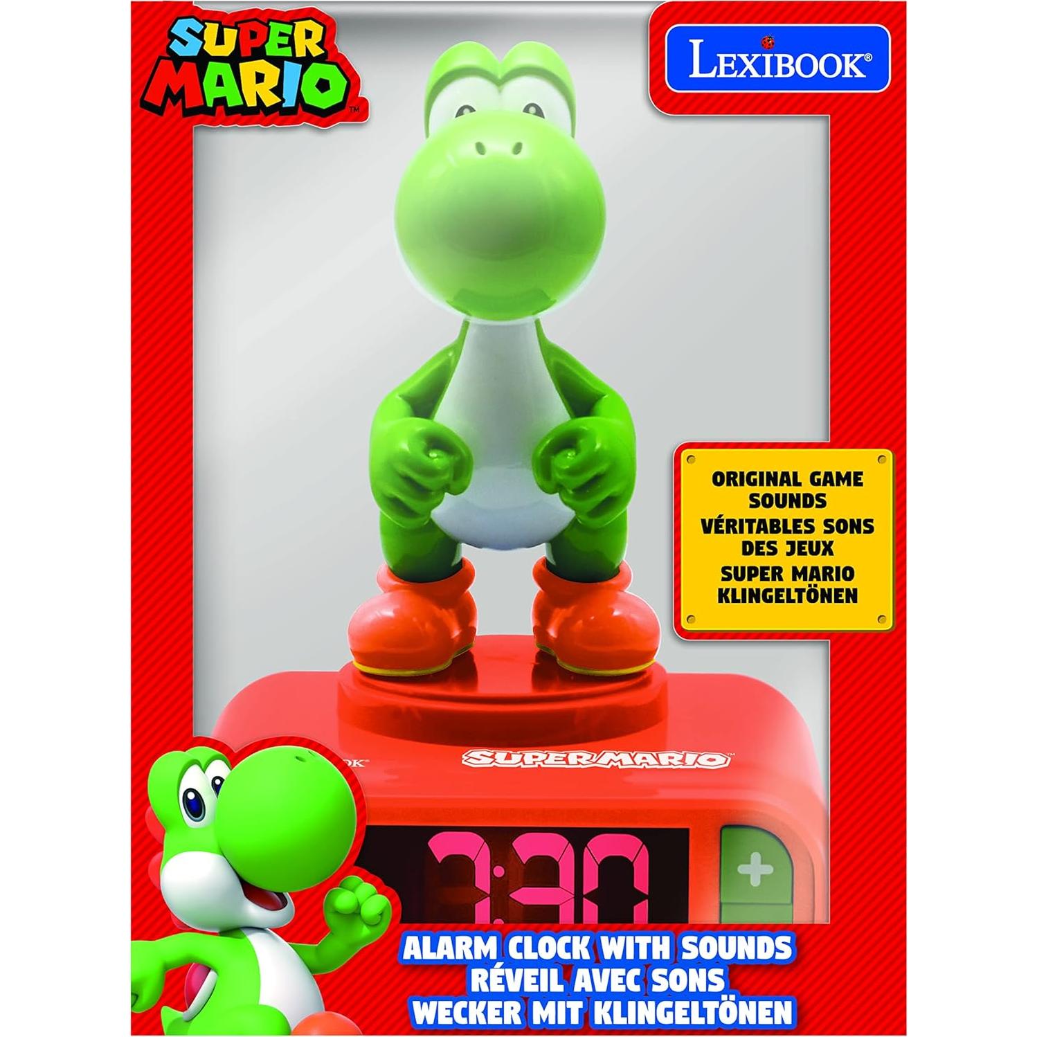 Reloj Despertador LEXiBOOK Super Mario Yoshi Naranja Verde
