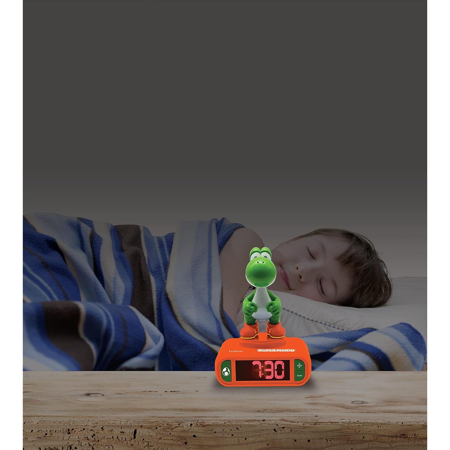 Reloj Despertador LEXiBOOK Super Mario Yoshi Naranja Verde