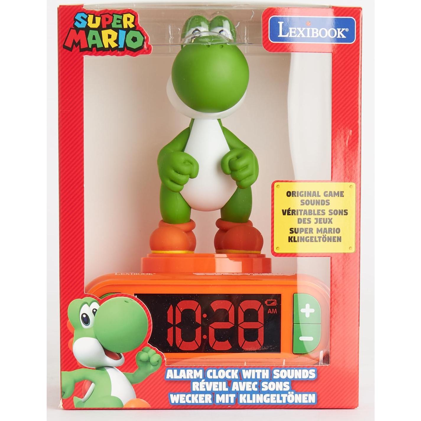 Reloj Despertador LEXiBOOK Super Mario Yoshi Naranja Verde