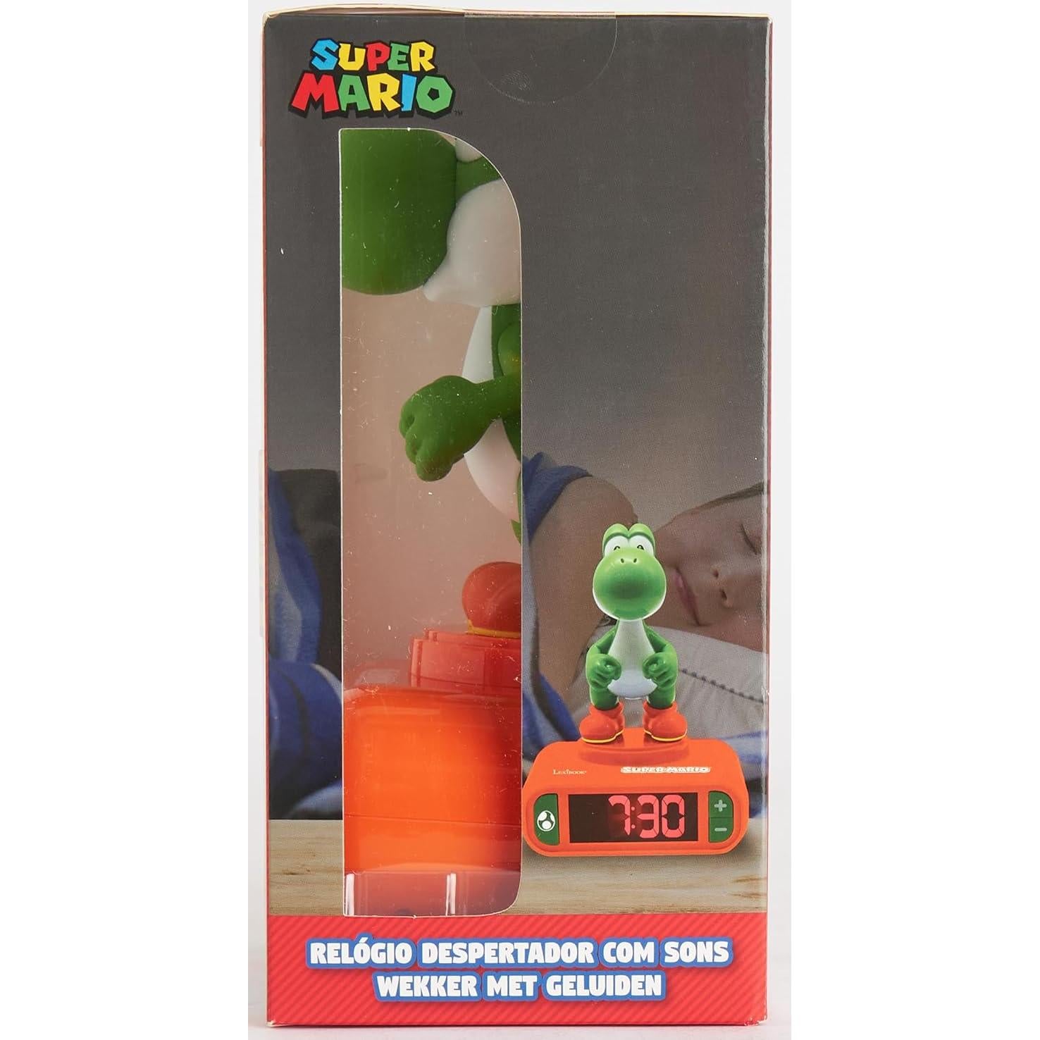 Reloj Despertador LEXiBOOK Super Mario Yoshi Naranja Verde